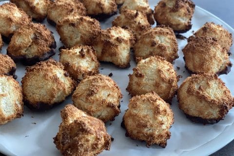 Cliquez pour zoomer ! Rocher coco – Congolais Thermomix par Nathermomix28.