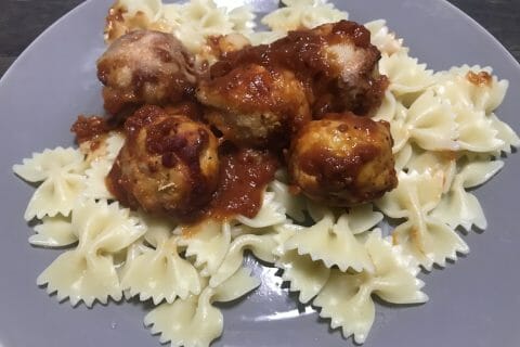 Cliquez pour zoomer ! Boulettes de dinde à l’italienne Thermomix par Nathermomix28.