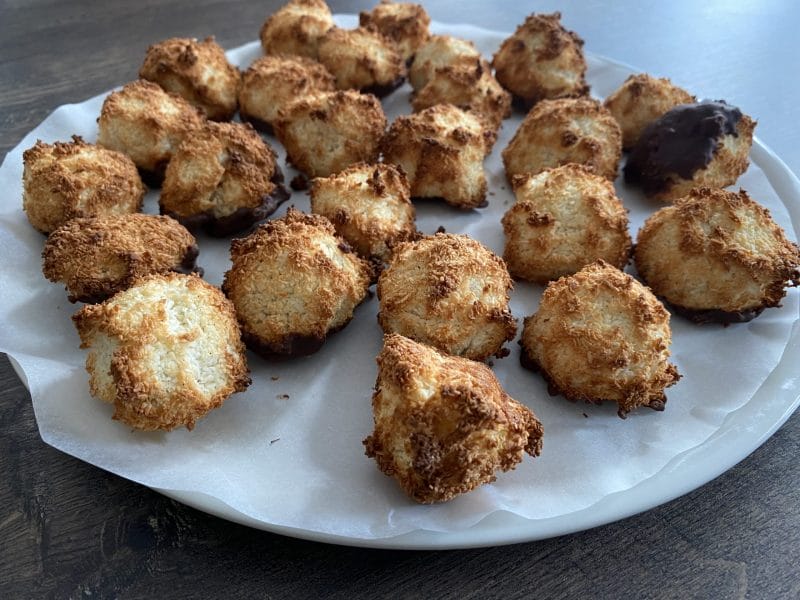 Cliquez pour zoomer ! Rocher coco – Congolais Thermomix par Nathermomix28.