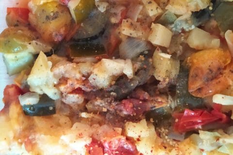 Cliquez pour zoomer ! Crumble aux légumes provençaux Thermomix par cilou6283