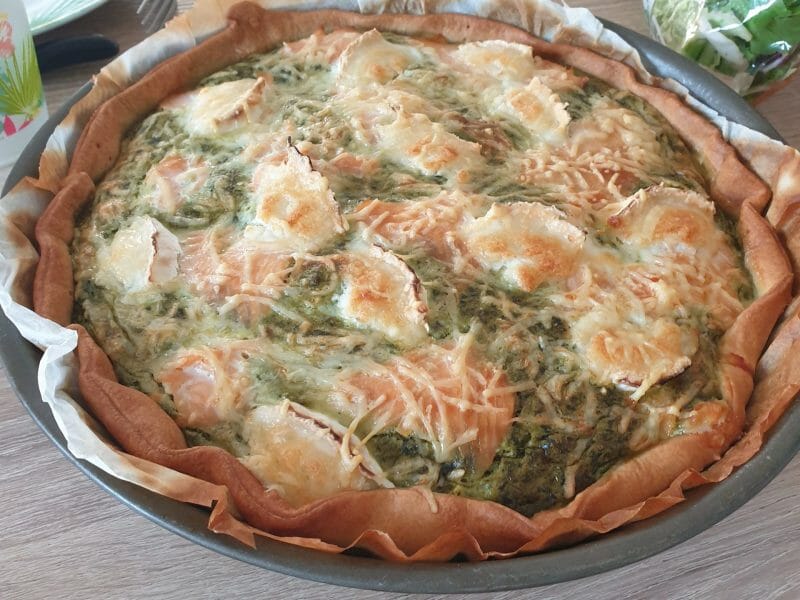 Cliquez pour zoomer ! Tarte épinards, saumon et chèvre Thermomix par alice_merville