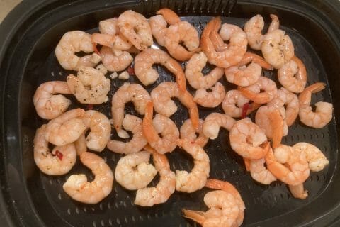 Cliquez pour zoomer ! Spaghettis aux crevettes et à l’ail Thermomix par fabidespa