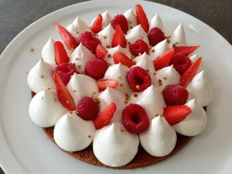 Cliquez pour zoomer ! Tarte aux fraises sans cuisson Thermomix par florenceYa