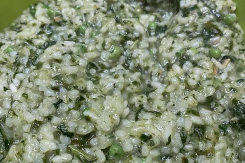 Cliquez pour zoomer ! Risotto aux épinards et petits pois Thermomix par gyanis