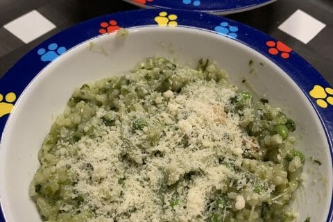 Cliquez pour zoomer ! Risotto aux épinards et petits pois Thermomix par gyanis