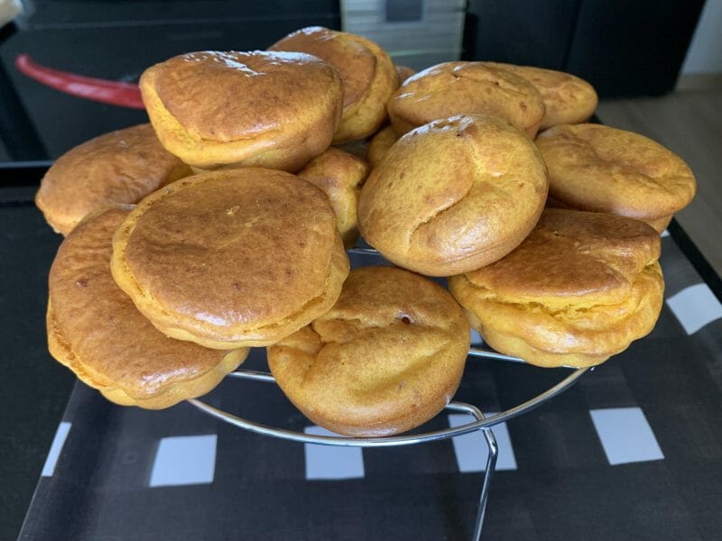 Cliquez pour zoomer ! Mini-cake au potimarron, noix et fourme de Montbrison Thermomix par gyanis