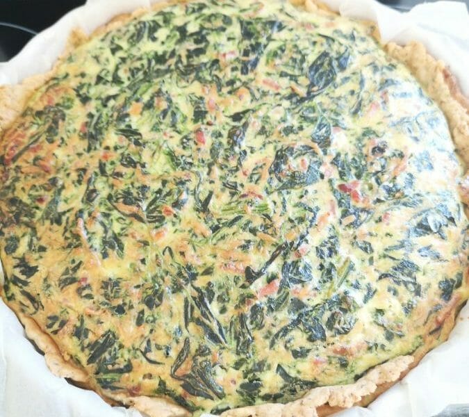 Cliquez pour zoomer ! Quiche épinards et lardons Thermomix par Scillya