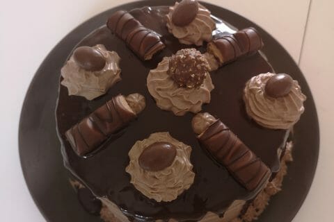Cliquez pour zoomer ! Layer cake Kinder Bueno Thermomix par Scillya