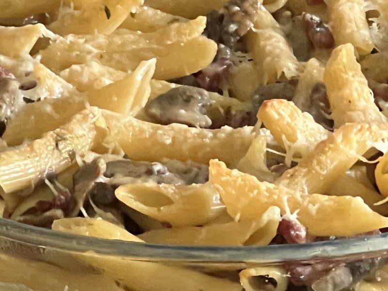 Cliquez pour zoomer ! Gratin de pennes aux champignons Thermomix par hatalcook