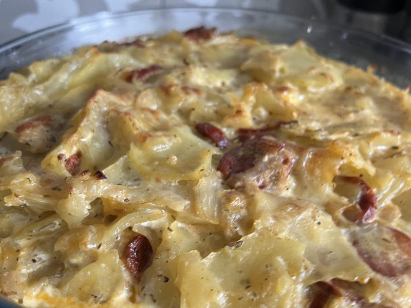Cliquez pour zoomer ! Gratin de pommes de terre au chorizo Thermomix par hatalcook