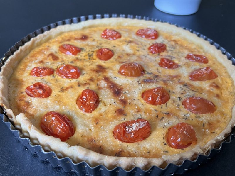 Cliquez pour zoomer ! Tarte aux tomates cerises et parmesan Thermomix par hatalcook