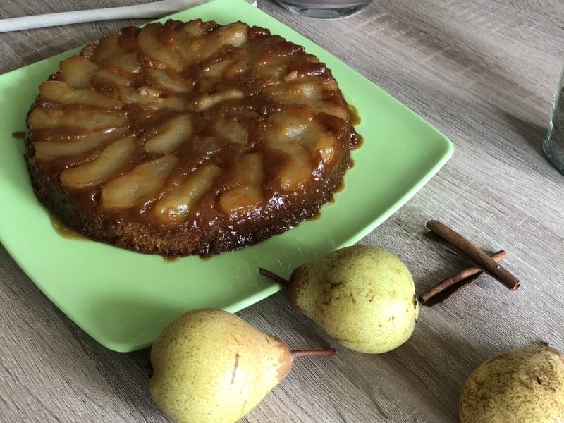 Cliquez pour zoomer ! Pain d’épices renversé aux poires Thermomix par hatalcook