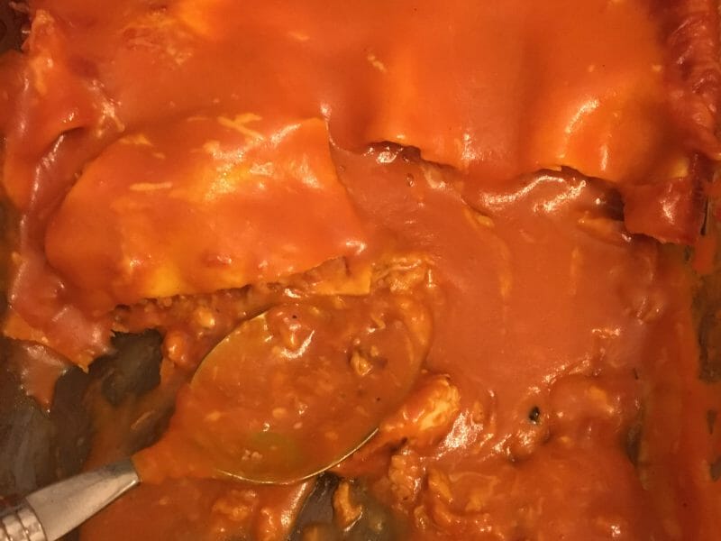 Cliquez pour zoomer ! Lasagnes au poulet et poivrons Thermomix par Hippolu