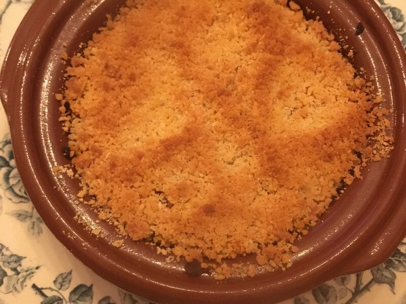 Cliquez pour zoomer ! Crumble de butternut au chorizo Thermomix par Hippolu