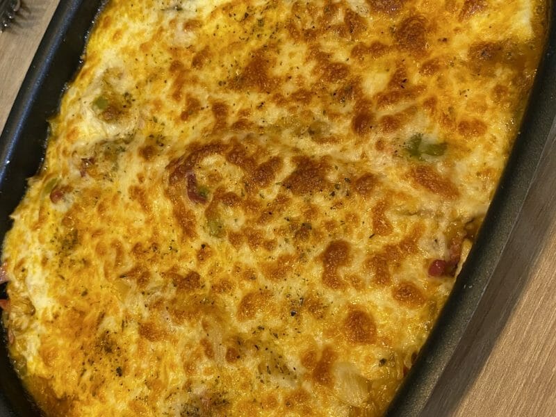 Cliquez pour zoomer ! Gratin de riz façon pizza Thermomix par Angelique26