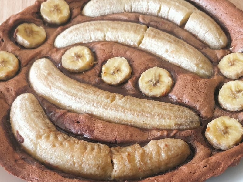 Cliquez pour zoomer ! Brownie fondant choco-banane Thermomix par cookiesochocola