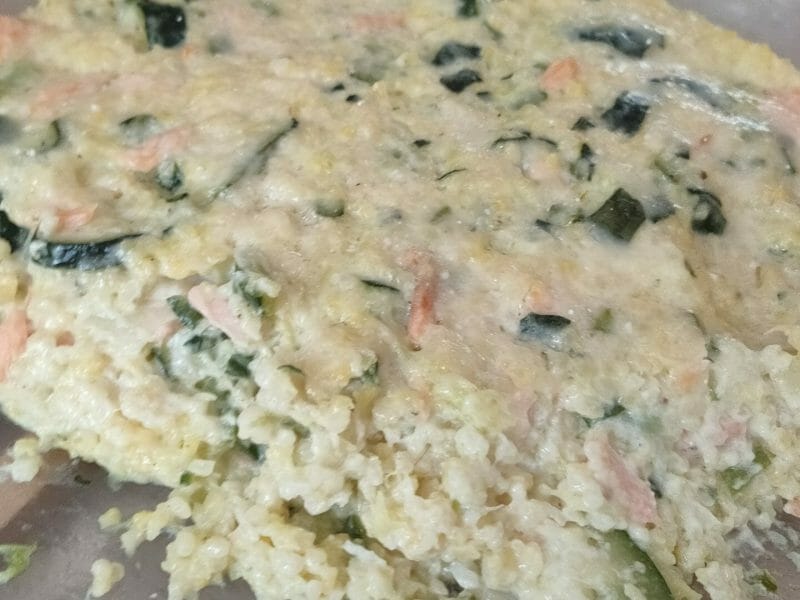 Cliquez pour zoomer ! Gratin de perles, saumon et courgettes Thermomix par Ananasetcie