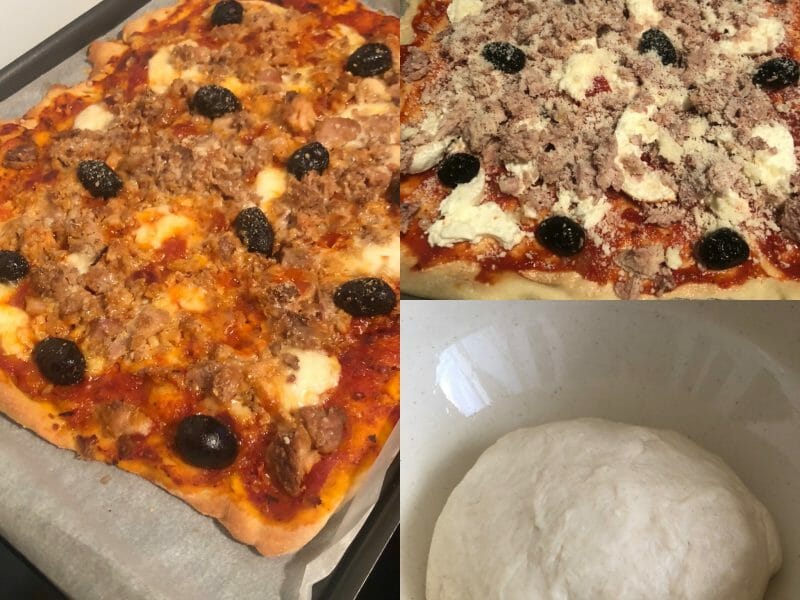 Cliquez pour zoomer ! Pizza au thon et aux olives Thermomix par bototo222