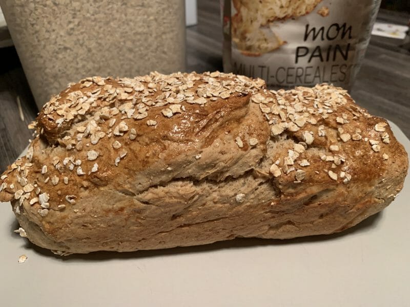 Cliquez pour zoomer ! Pain aux flocons d’avoine et au miel Thermomix par Jeannice