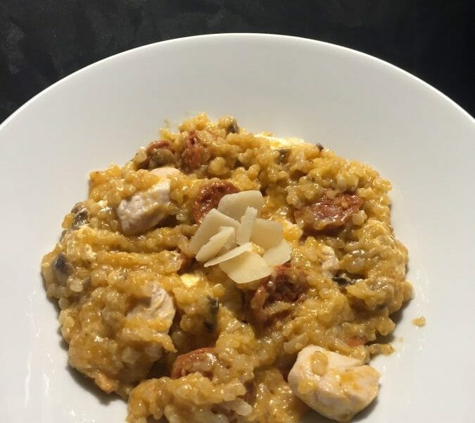 Cliquez pour zoomer ! Risotto au chorizo Thermomix par Lia