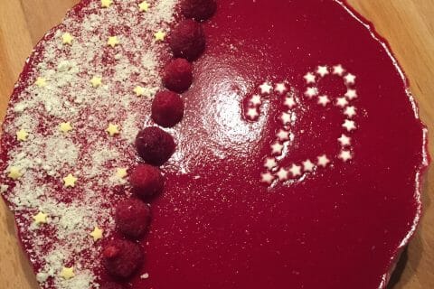 Cliquez pour zoomer ! Bavarois aux framboises Thermomix par Lia