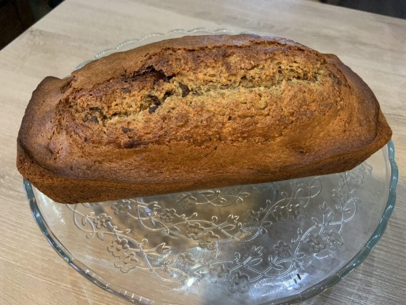 Cliquez pour zoomer ! Cake banane et pépites de chocolat Thermomix par matou69🌺