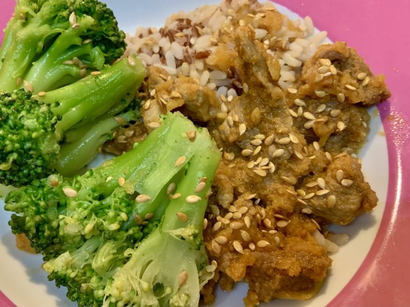 Cliquez pour zoomer ! Dwaeji Bulgogi – Porc épicé à la coréenne Thermomix par matou69🌺