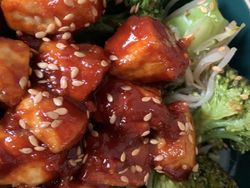 Cliquez pour zoomer ! Tofu sauté aux graines de sésame Thermomix par matou69🌺