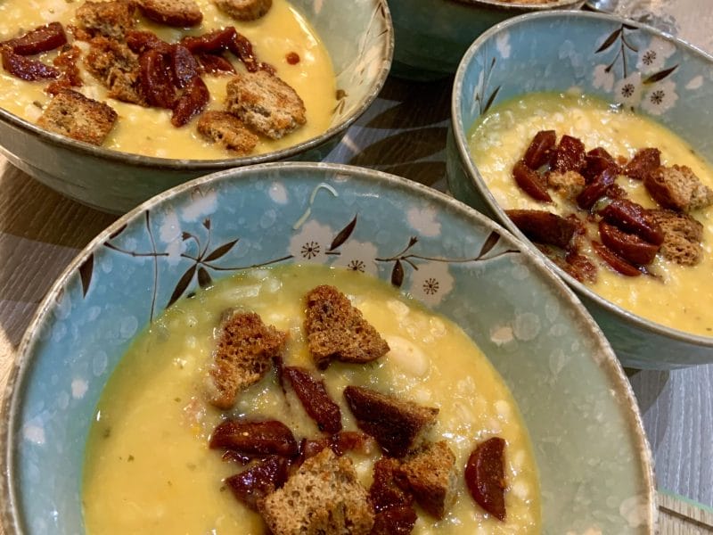 Cliquez pour zoomer ! Soupe à l’orge et aux haricots blancs Thermomix par matou69🌺