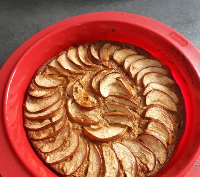 Cliquez pour zoomer ! Tarte aux pommes sans pâte Thermomix par Steph44600