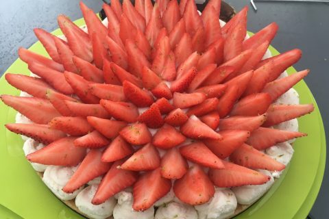 Cliquez pour zoomer ! Tarte aux fraises sans cuisson Thermomix par Elod91