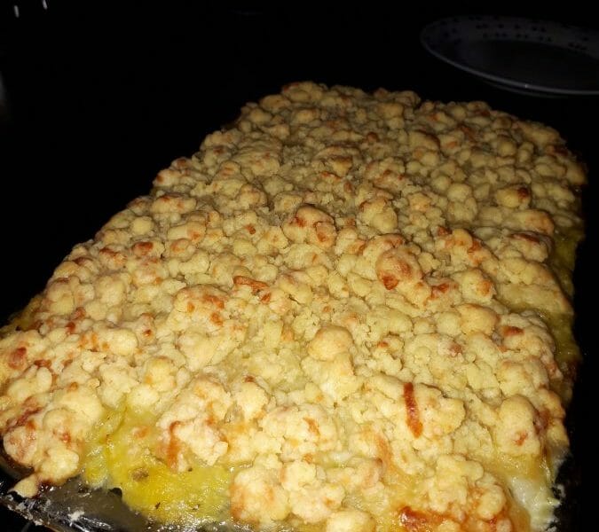 Cliquez pour zoomer ! Crumble de saumon et poireaux Thermomix par Liilynayah