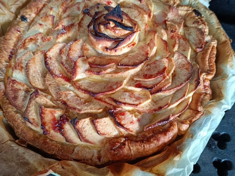 Cliquez pour zoomer ! Tarte aux pommes alsacienne Thermomix par vare42