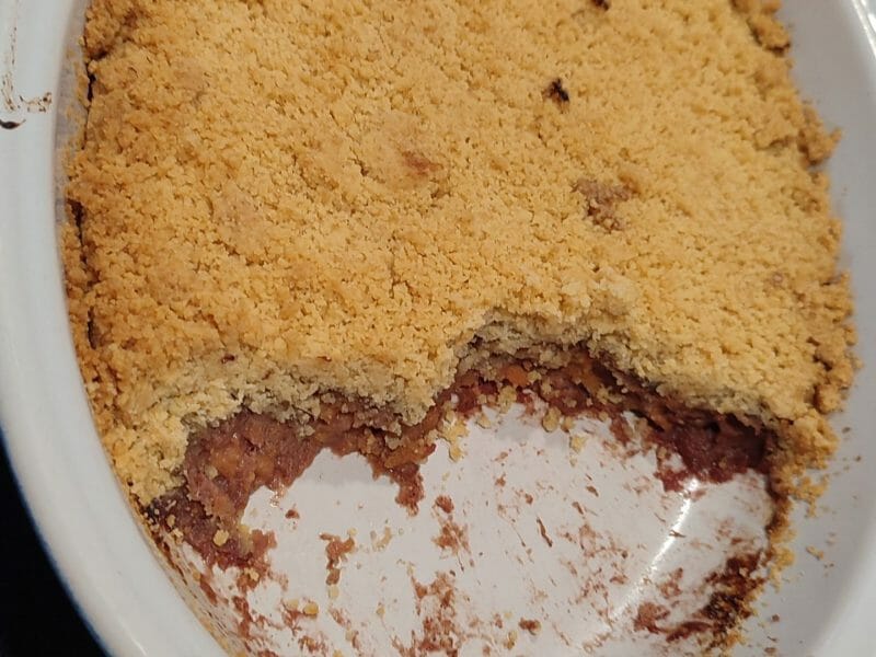 Cliquez pour zoomer ! Crumble au kaki Thermomix par stepha41