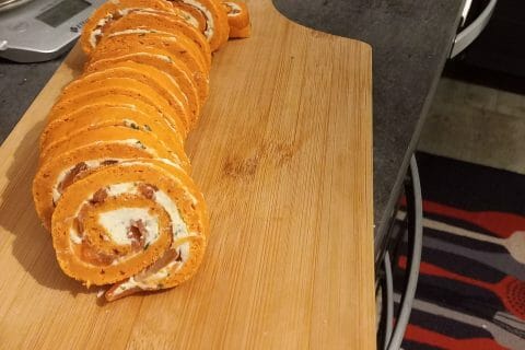 Cliquez pour zoomer ! Roulé à la tomate, saumon et fromage Thermomix par dorianebbbbbb
