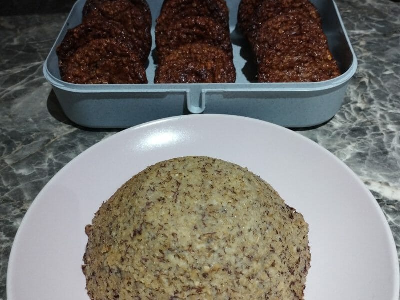 Bowl cake banane et pépites de chocolat Thermomix par Myss74