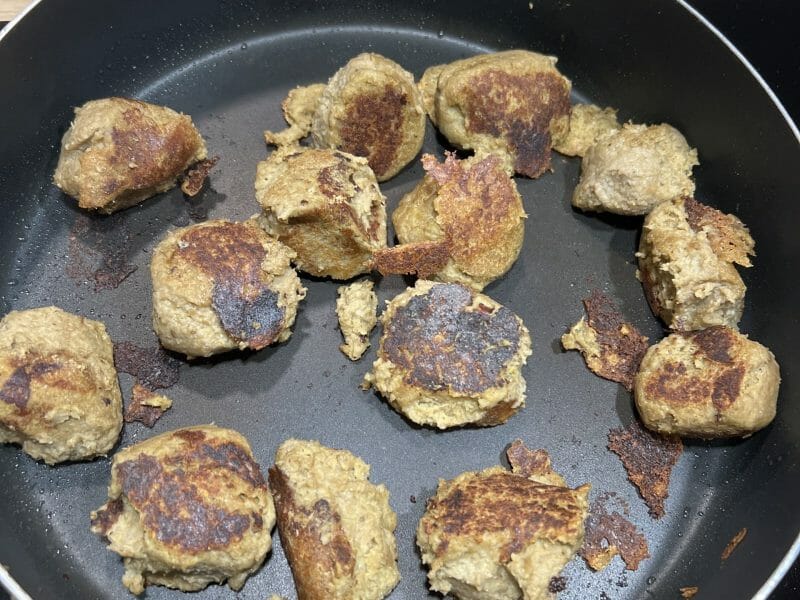 Cliquez pour zoomer ! Boulettes d’aubergines aux pois chiches Thermomix par jordan_58