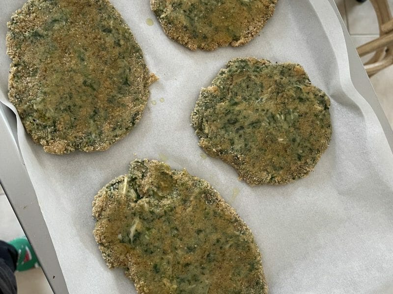 Cliquez pour zoomer ! Escalopes poulet et épinards panées Thermomix par thomas_353