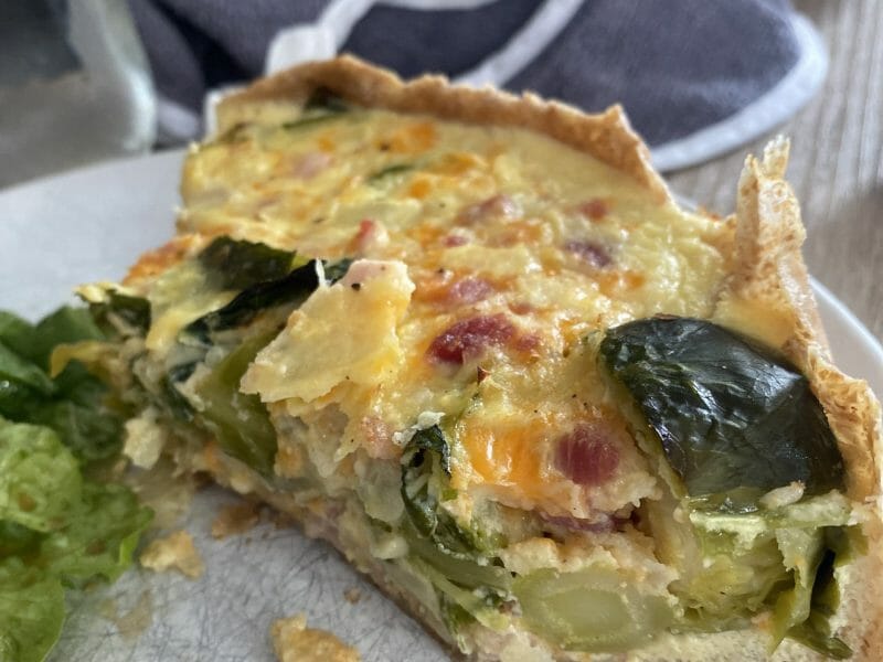 Cliquez pour zoomer ! Quiche aux choux de Bruxelles et lardons Thermomix par dreyliciouss