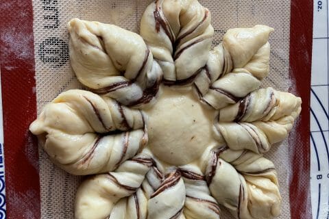 Cliquez pour zoomer ! Brioche étoilée au Nutella Thermomix par Brittany