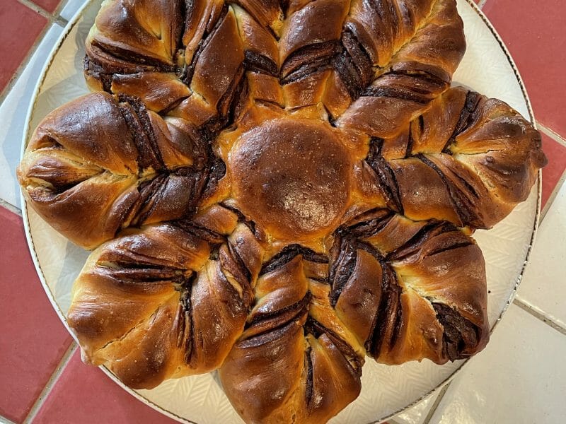 Cliquez pour zoomer ! Brioche étoilée au Nutella Thermomix par Brittany