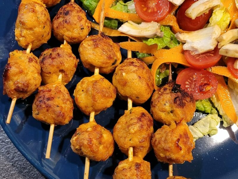 Cliquez pour zoomer ! Boulettes de poulet au chorizo Thermomix par lizakir