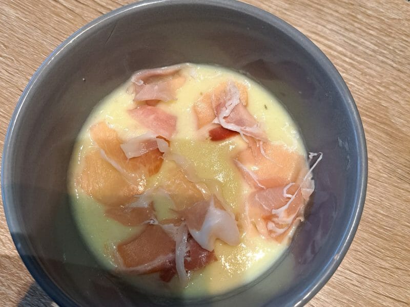 Cliquez pour zoomer ! Crème de poireaux, poires et jambon cru Thermomix par maelys_47