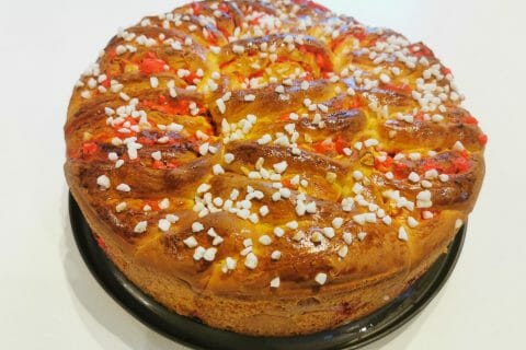 Cliquez pour zoomer ! Brioche aux pralines roses Thermomix par Océane