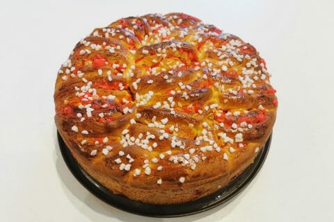 Cliquez pour zoomer ! Brioche aux pralines roses Thermomix par Océane