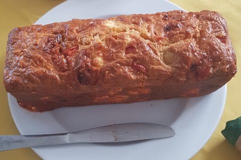 Cliquez pour zoomer ! Cake chorizo, poivrons et feta Thermomix par Adeline 👩🍳