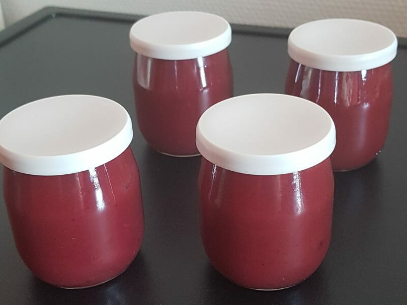 Compote pommes myrtilles au Thermomix Cookomix