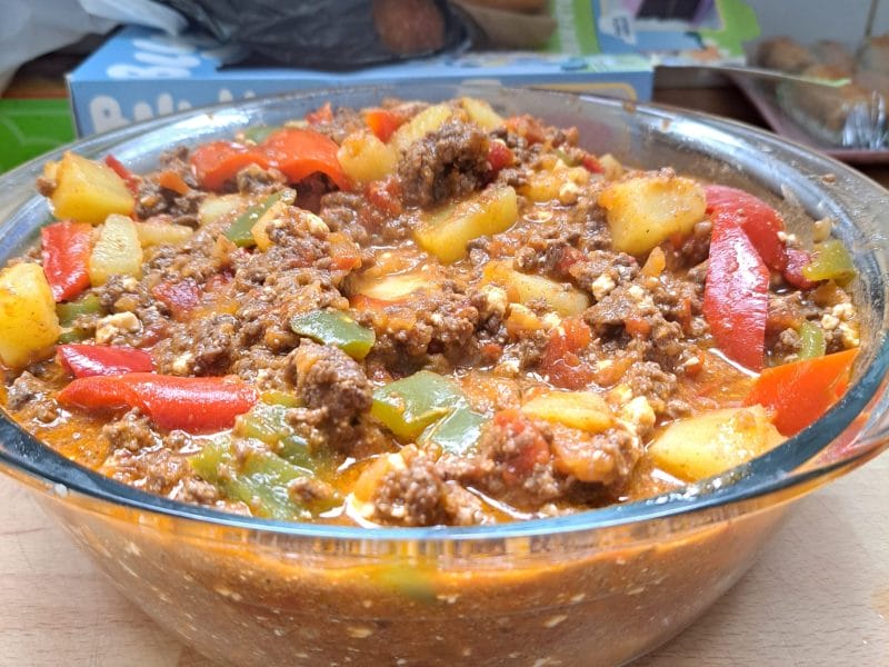 Cliquez pour zoomer ! Boeuf aux poivrons et pommes de terre Thermomix par helo_8