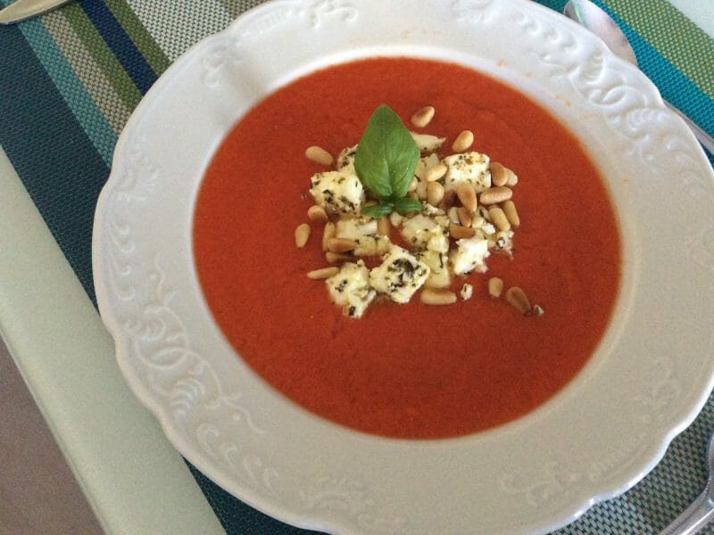 Cliquez pour zoomer ! Soupe froide aux poivrons rouges Thermomix par Ghis740