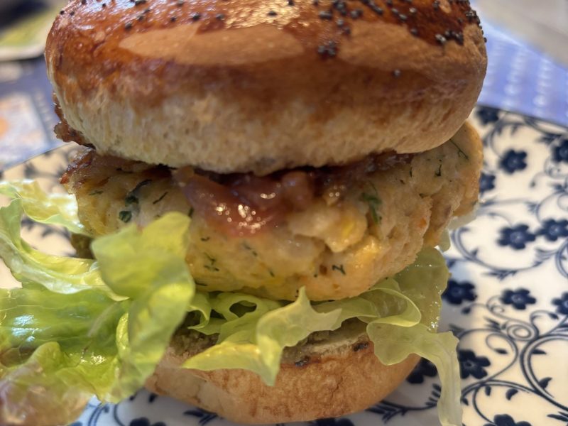 Cliquez pour zoomer ! Burger au saumon Thermomix par zoe007